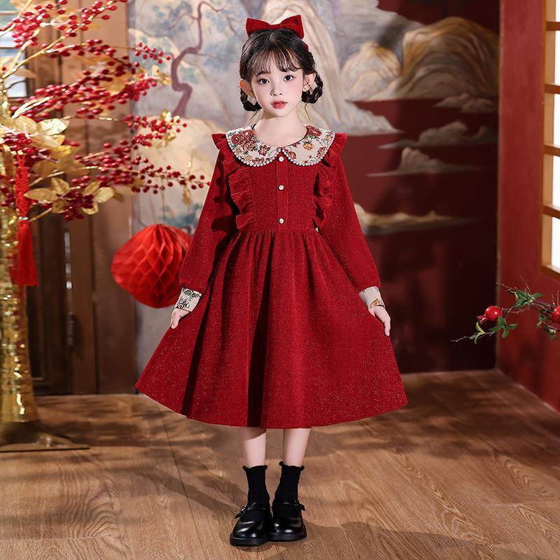 2025新款女童洛丽塔连衣裙公主裙加绒洋气儿童裙子新款秋冬洋装,童装/婴儿装/亲子装,连衣裙,淘宝优惠券,粉丝福利购,淘宝优惠卷