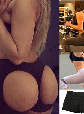 Mesh Women's Body Sculpting Bottomless Panties漏臀网纱塑