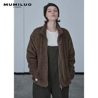 MUMILUO|外套女韩版宽松时尚短款羊羔毛开衫毛绒炸街短外套