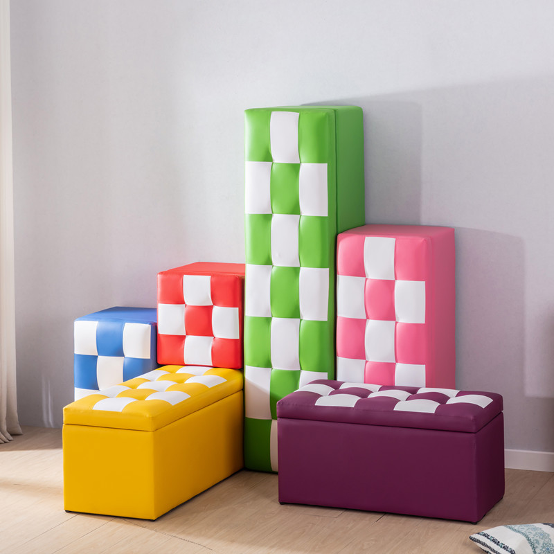 服装店沙发凳长凳储物鞋店皮墩子