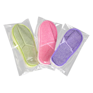 加厚酒店一次性拖鞋包装袋宾馆用品收纳袋子透明塑料自封口袋批发