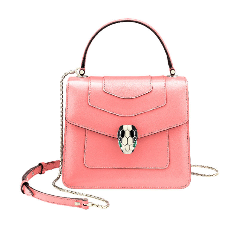 BVLGARI 宝格丽 女包小牛皮蛇头扣单肩包手提包 288713