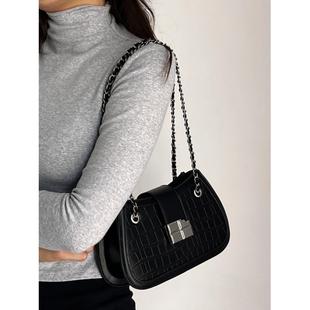 时尚 腋下包包女士2024新款 高级质感链条包设计感小众轻奢女包
