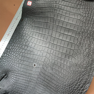 尼罗鳄鱼皮黑色整张肚皮皮料钱包表带手包长夹手机壳女包包鞋子料