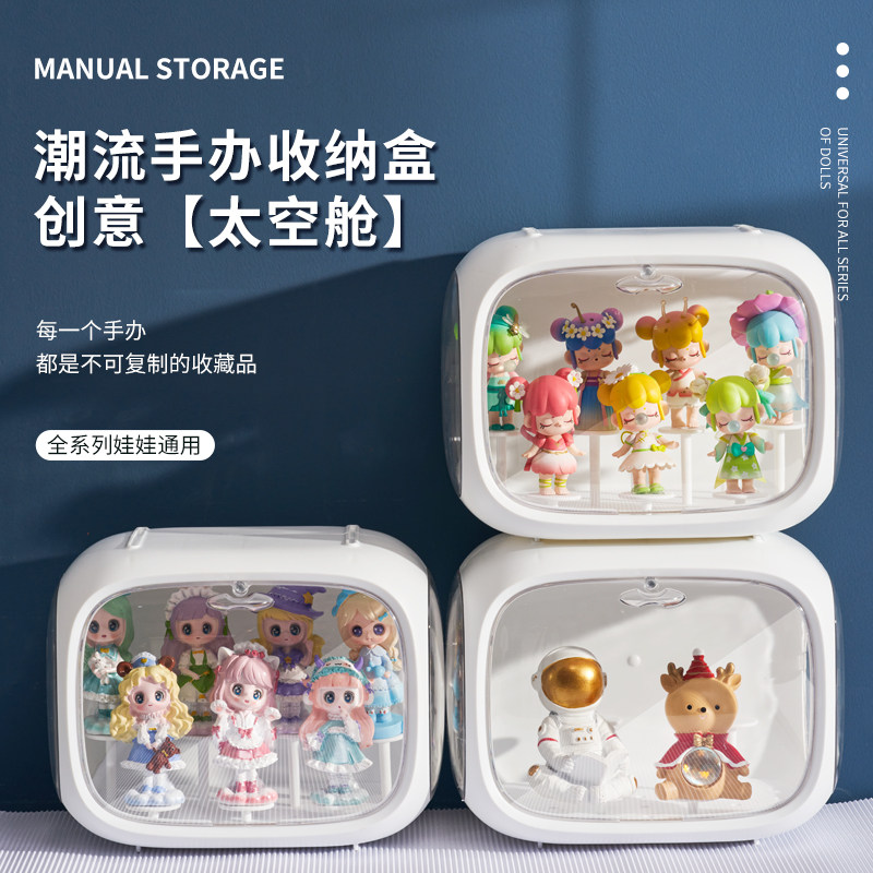 太空舱盲盒展示架手办展示柜泡泡玛特收纳盒展示盒子防尘箱透明桌属于什么档次？