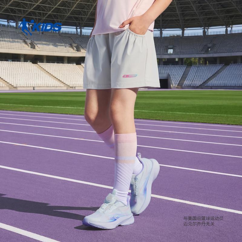 商场同款乔丹女大童运动短裤夏季跑步跳绳透气五分裤TDBKZB263141