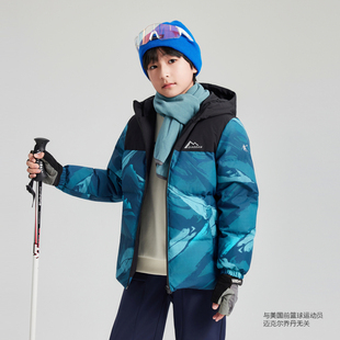 商场同款乔丹儿童羽绒服2025冬季新款加厚男大童户外御寒保暖外套