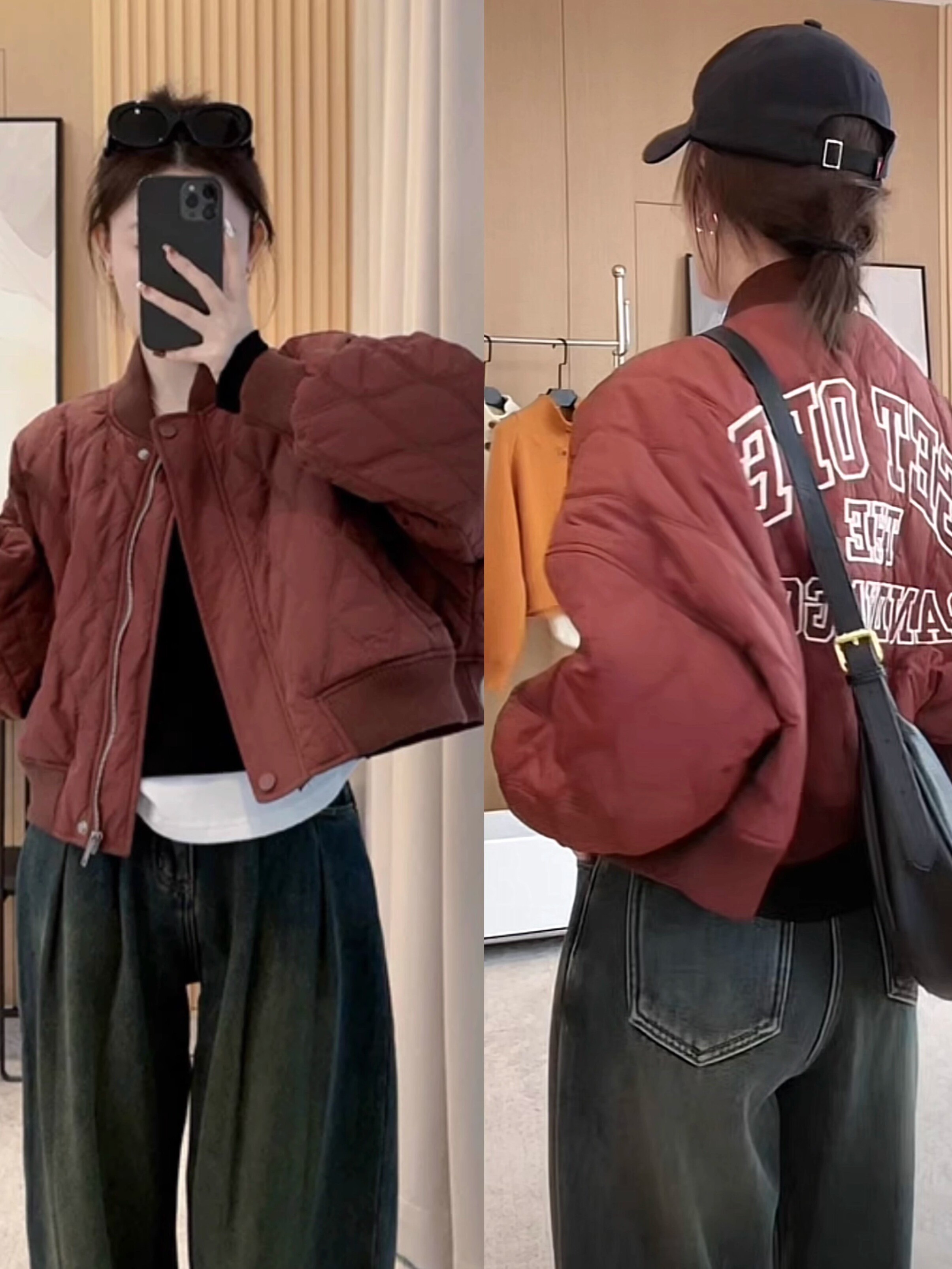 棉衣立领短外套女秋冬季欧货大码字母刺绣夹棉菱格夹克加厚棒球服