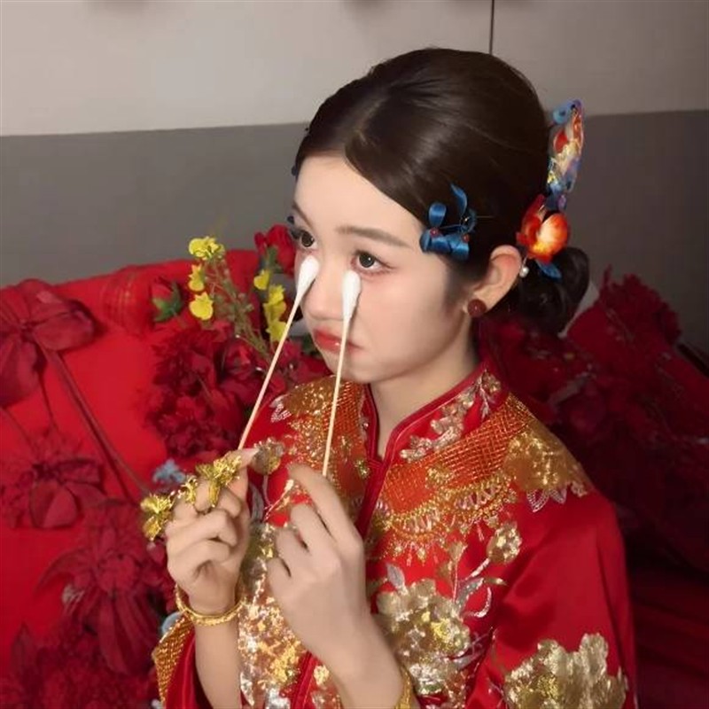 新娘擦眼泪大号棉签棒防花妆神器婚礼结婚加长大棉头棉花棒20cm