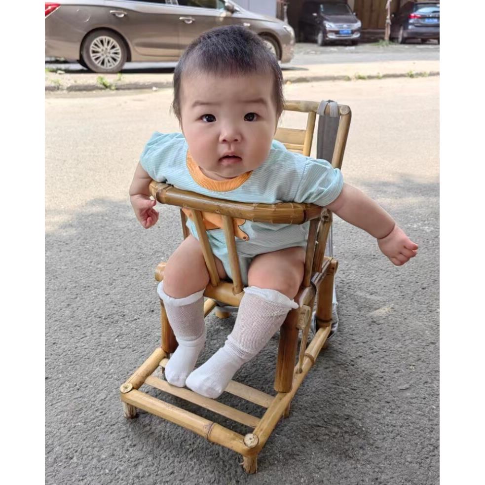 手工坐椅宝贝出行夏天纯天然竹编抱椅腰凳竹竹篓竹座椅竹背篼