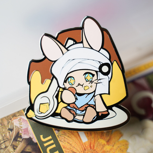 布丁威金属徽章最终幻想FF14周边同人