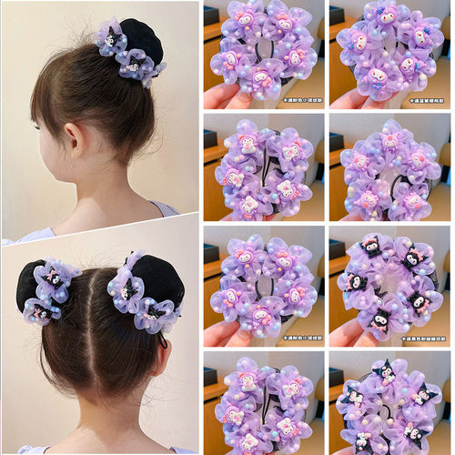 儿童库洛米花朵舞蹈生考级发圈