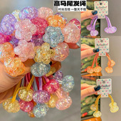 儿童皮筋可爱卡通星星发绳女童精致盘发马尾发饰高弹力不伤发头绳