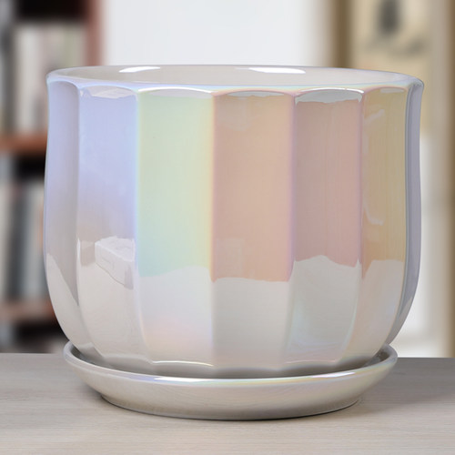 北欧简约陶瓷花盆大号创意