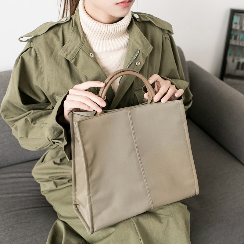 公文包女士款手提职业斜挎韩版通勤时尚商务托特文件资料袋大容量