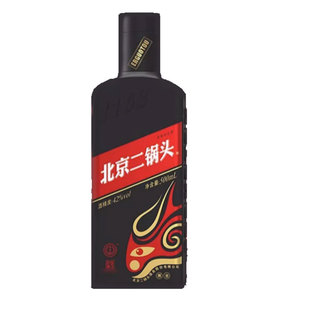 42度黑金版 粮食酒水 清香型白酒 永丰牌北京二锅头 500ml 1瓶