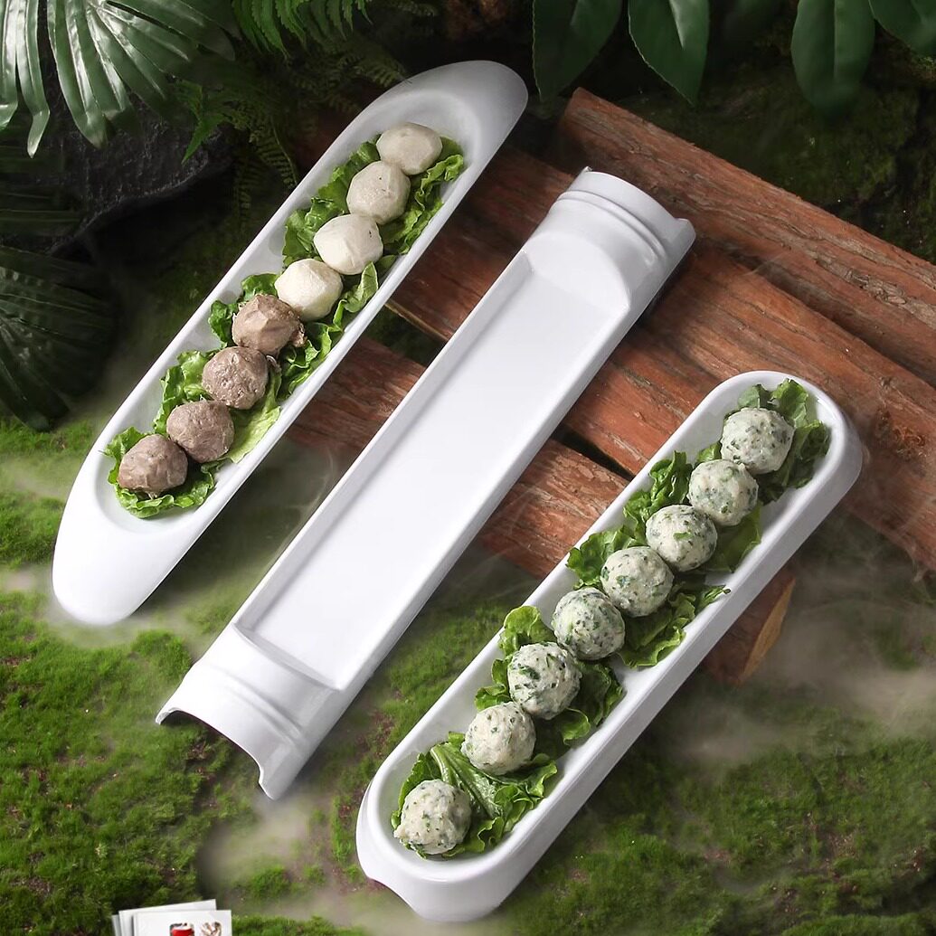 火锅店牛肉丸子虾滑盘创意烤肉盘