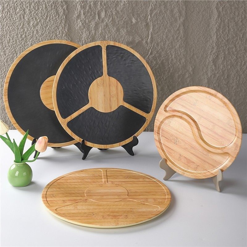 日式网红火锅店鲜肉三拼盘潮汕牛肉涮肉盘现切肉盘密胺挂肉立盘子,餐饮具,盘,淘宝优惠券,粉丝福利购,淘宝优惠卷