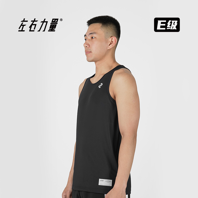 左右力量夏季健身运动背心男士透气训练无袖t恤速干衣透气坎肩