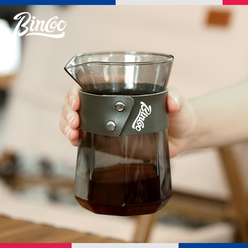 bincoo手冲分享壶玻璃冲泡壶户外咖啡杯挂耳手冲壶冷萃咖啡品鉴杯