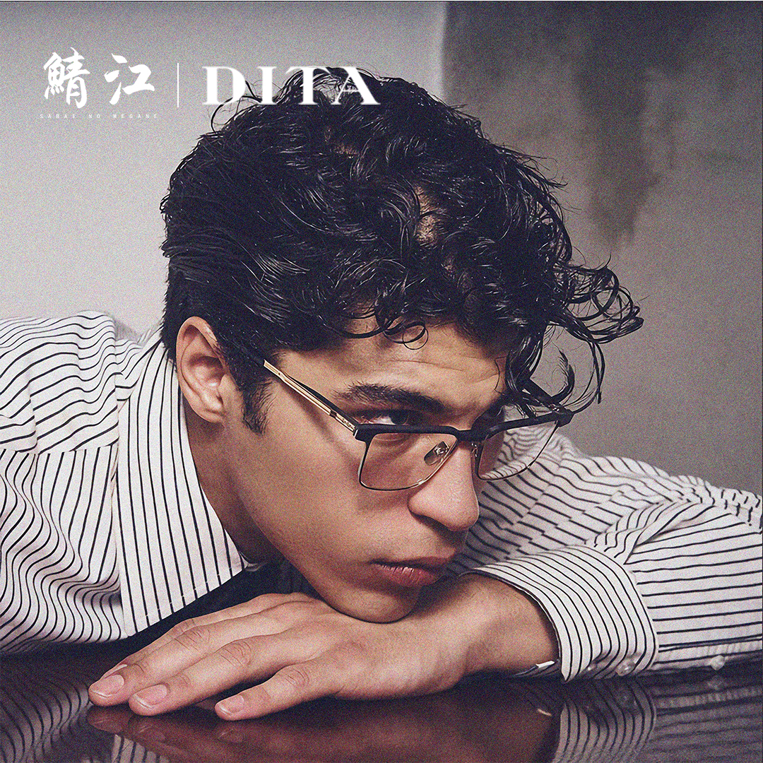 DITA眼镜框SENATOR THREE男日本手工纯钛眉线优雅近视镜架 DTX137