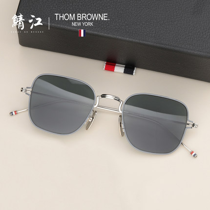 ThomBrowne墨镜男女日本手工方形框潮流超轻钛金属太阳眼镜TBS116