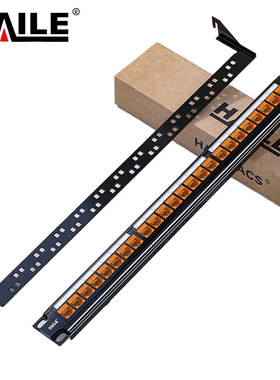 HAILE 六类24口配线架直通免打橙色 HT-ZT24B 1套