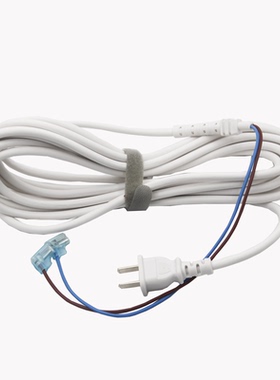 适合美的除螨仪配件 VM1711 B3 S/V18B02AB6LCN电源线二扁插白色