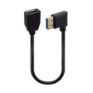 DP弯头延长线公对母displayport笔记本显卡4K高清视频转接显示器