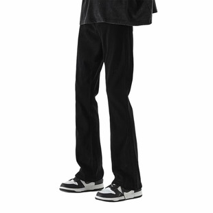 弯刀废土风黄泥微喇叭垂感牛仔裤 美式 ISLAND SMILE