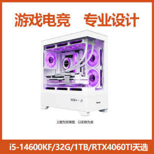 32G RTX4060TI海景房主机 1TB 14600KF 成都常平DIY电脑定制i5