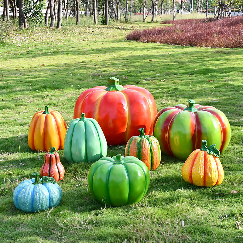 户外仿真蔬菜南瓜摆件庭院花园装饰品园林景观造景玻璃钢雕塑小品