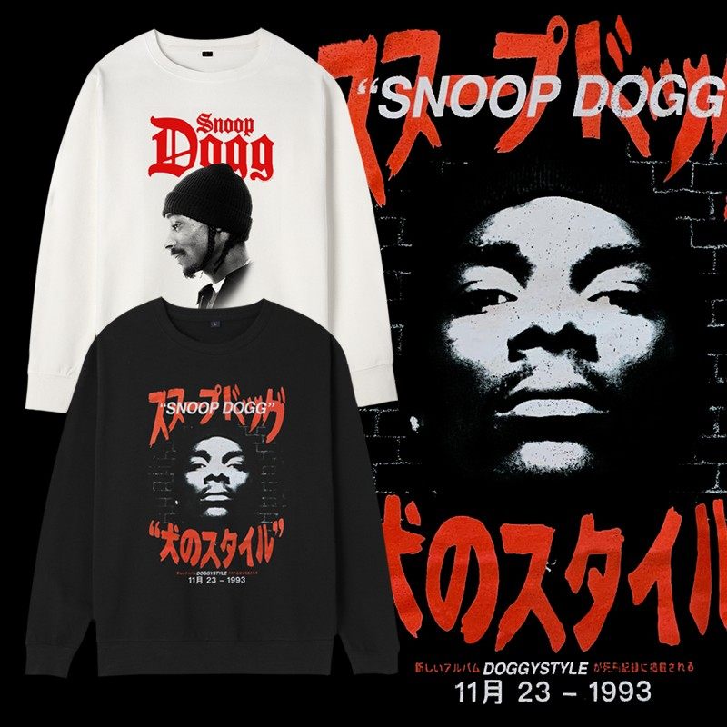 圆领套头卫衣男女中性秋美国西海岸hiphop狗爷snoopdogg周边衣服