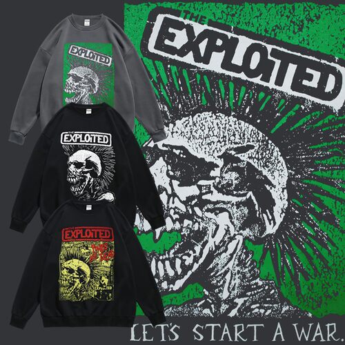 theexploited周边春秋圆领卫衣
