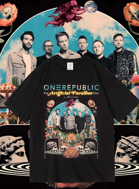 OneRepublic一体共和欧美摇滚乐队印花套头T恤纯棉夏男女圆领短袖