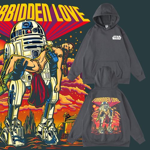 星球大战周边连帽卫衣加绒秋冬