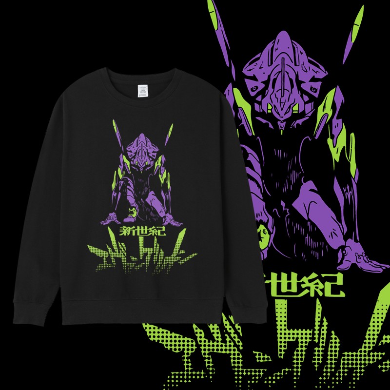 新世纪福音战士卡通eva卫衣机甲