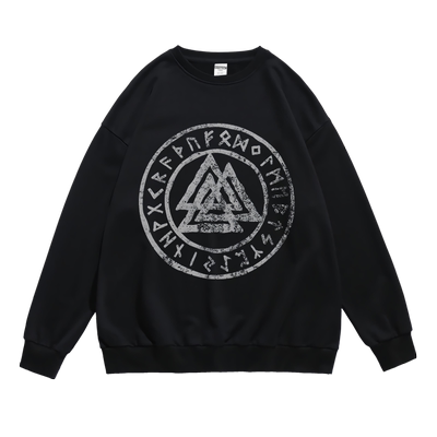 潮流圆领宽松套头卫衣