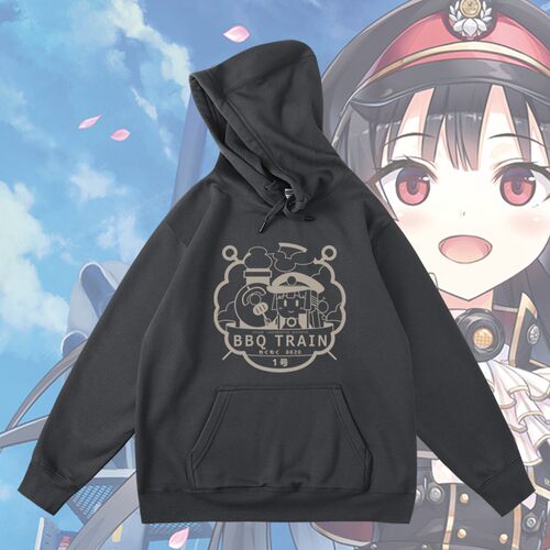 卡通动漫Maitetsu Last Run爱上火车二次元连帽衫卫衣秋冬男女