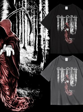 纯棉短袖半袖T恤男女中性摇滚Children of Bodom博多之子周边衣服