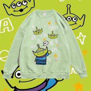卡通动画电影玩具总动员三眼仔个性潮流卫衣圆领套头宽松男女春秋