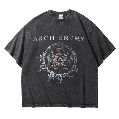 阿美咔叽重磅纯棉落肩纯棉T恤