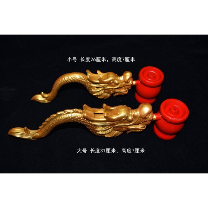 铜香炉 树脂龙头手炉手柄香炉