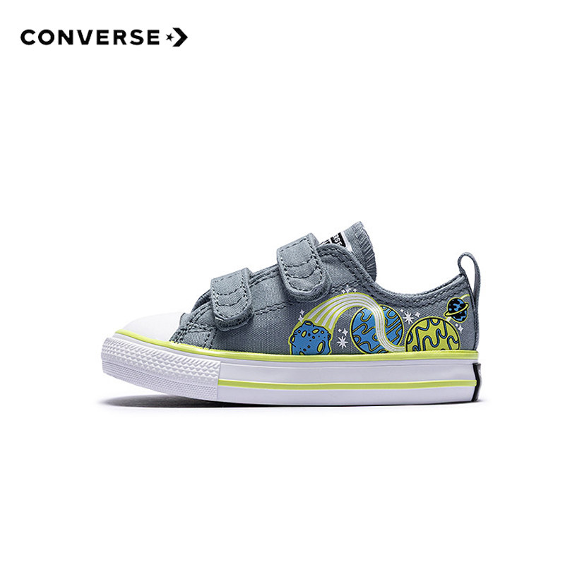 Converse匡威儿童板鞋26新款男童女童休闲运动鞋小童魔术贴帆布鞋