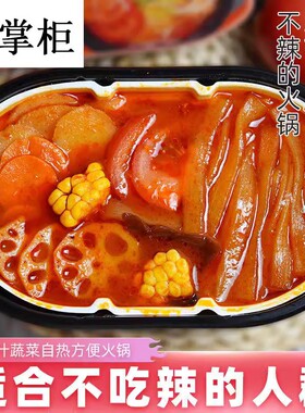 Z0R自热火锅番茄味麻香辣辣速食小火锅蔬菜方便携带速食火锅宽粉