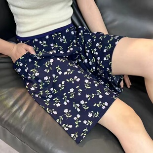 女夏款 纯棉绸老人五分裤 加肥大码 短裤 200斤奶奶装 老太太阔腿睡裤