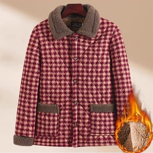 7080岁婆婆外穿棉衣女冬季 棉袄 妈妈东北保暖棉服中老年加肥加大码