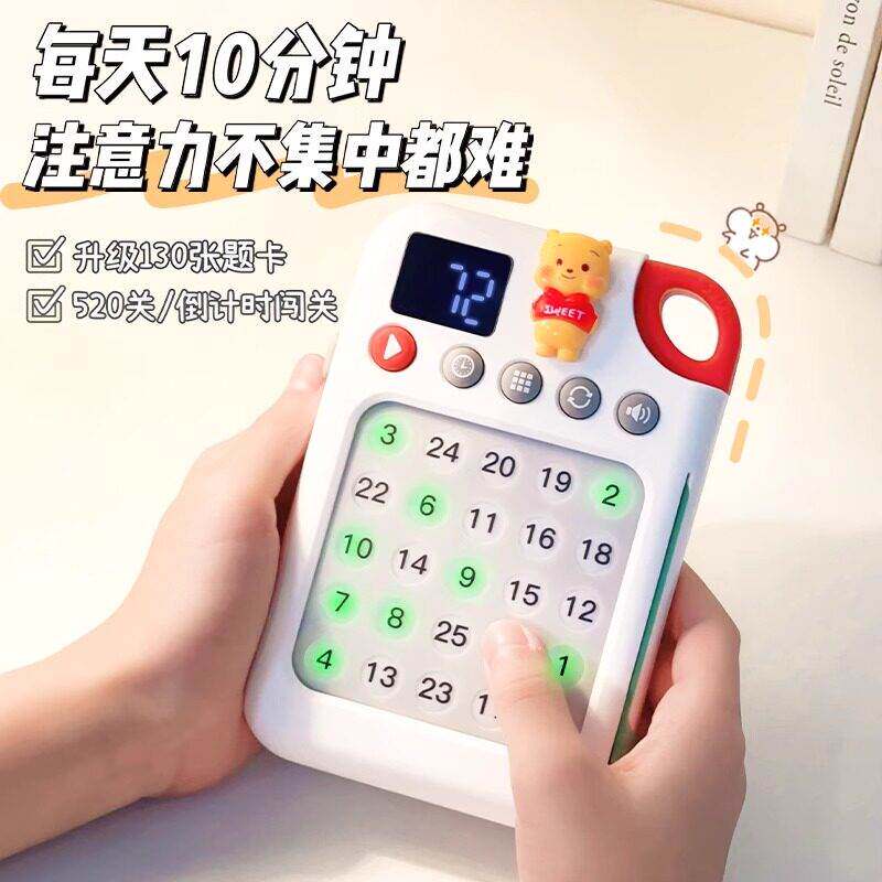 儿童益智玩具舒尔特方格唐诗三百首古诗点读会说话有发声插卡片专