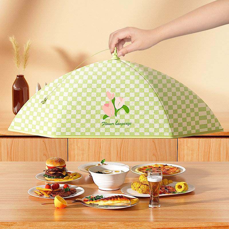 保温饭桌盖菜罩2025新款家用可折叠剩饭菜防尘罩冬季天厨房防苍蝇,收纳整理,餐桌罩,淘宝优惠券,粉丝福利购,淘宝优惠卷