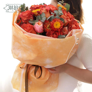 ［特价］诺莎纸爱无痕鲜花包装纸 防水雾面纸花艺花店手工资材